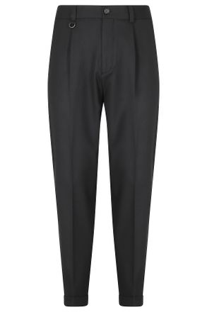 Paolo Pecora Black Ventre Piatto Tecnolana Tailored Trousers