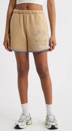 The Mayfair Group Angel Track Sweat Shorts in Tan at Nordstrom Rack, Size Large/x-Large