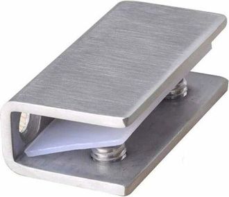 OEM Juego De 2 Clips De Fijaci&oacute;n Para Puertas De Ducha De Cristal - Bisagras Fijas De Acero Inoxidable - Soportes De Pared Para Cristal De 8 A 12 Mm, Sunn