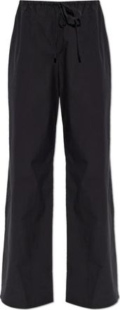 Matteau Drawcord Pant - Dames - Wijde Broeken - Zwart - XL - Katoen - Broeken