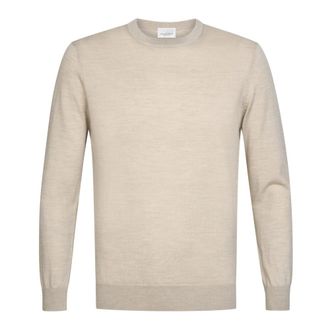 Profuomo Merino Girocollo - - Knitwear - Uomo - Beige - XL