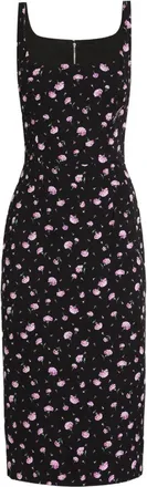 Dolce & Gabbana Abito A Tubino Stampa Garofanini-Donna