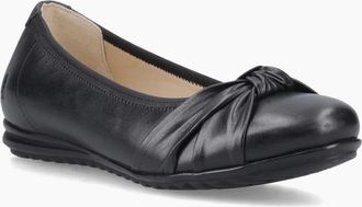 Hush Puppies Womens Lilith Knot Womens Ballerinas - Black - Size: 5
