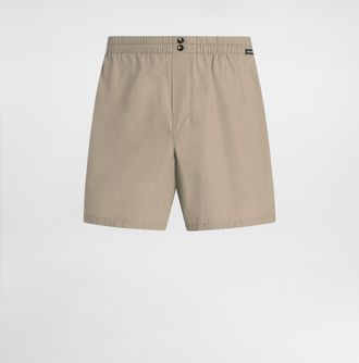 Dolce & Gabbana Cotton Poplin Boxer Shorts - Man Underwear And Loungewear Beige 3