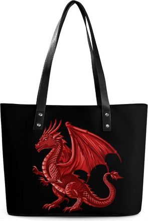 Generic Welsh Dragon Tote Bags for Women Cute Shoulder Purses Handbags