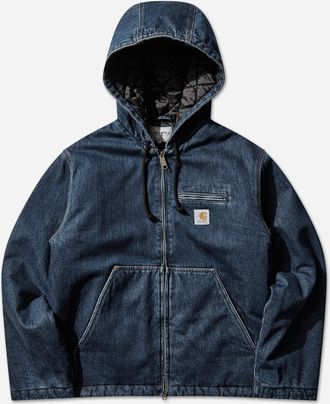 Carhartt Work in Progress Men s Cleveland Jacket Blue (Stone Washed)