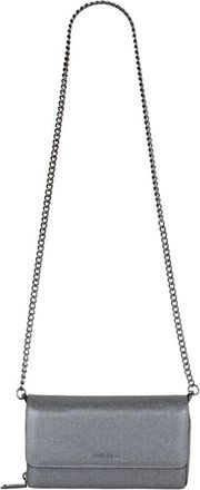 Mario Valentino Tassen, Dames, Grijs, ONE Size, Zilveren Synthetische Dames Schoudertas