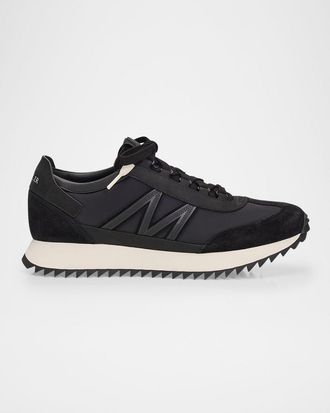 Moncler Men & apos;s Pacey2 Suede and Nubuck Low-Top Sneakers