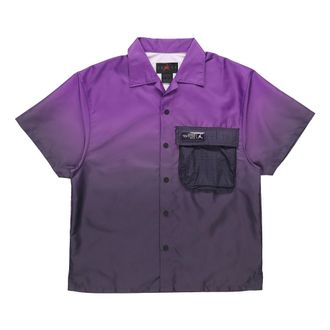 Nike Jordan Air Jordan 23 Engineered Gradient Big Pocket Breathable Short Sleeve Shirt Purple CZ4821-578