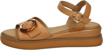Inuovo Sandali Zeppa - Dames - Sleehakken - Bruin - 36 EU - Leer - Schoenen