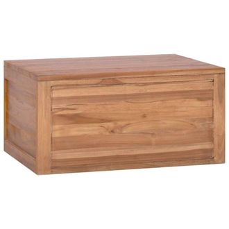 vidaXL Mueble De Ba&ntilde;o De Pared Madera Maciza De Teca 60x45x30 Cm Vidaxl