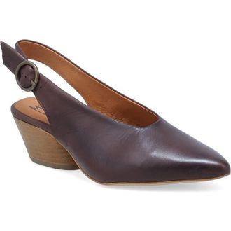 Miz Mooz Haven Slingback Pointed Toe Pump in Brown at Nordstrom, Size 10.5-11Us