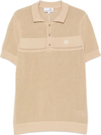 Sergio Tacchini Sabino Knit SS Polo - Heren - Polos - Bruin - XL - Tops
