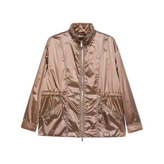 Moorer Light Jackets, female, Brown, Size: S Eolia-Hc Camme