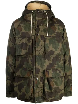 Woolrich Parka Mitchell con stampa camouflage - Verde