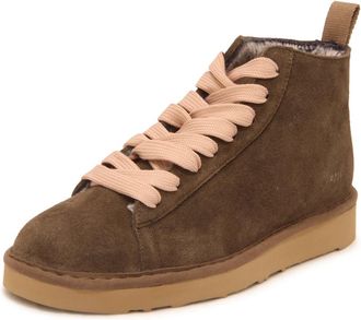 Panchic P001 Enkellaars - Heren - Sneakers - Bruin - 40 EU - Su&egrave;de - Schoenen