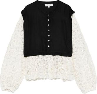 Sea New York Eliison Lace-trim Top