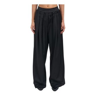 Andrea Ya'aqov Wide Trousers, female, Black, XS, Virgin Wool Wide Trousers
