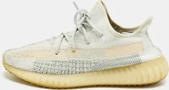 adidas Blue Knit Fabric Boost 350 V2 Lundmark Sneakers Size 44