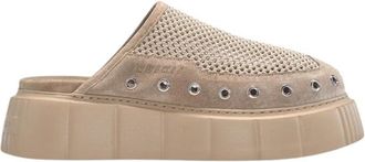 INUIKII Matilda Mule Net - Heren - Slip ons - Beige - 40 EU - Leer - Schoenen