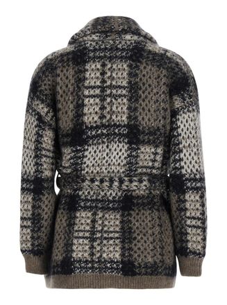 Brunello Cucinelli Sequin-Embellished Mohair Wool Blend Cardigan