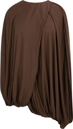 Loewe Blusa drappeggiata - Marrone