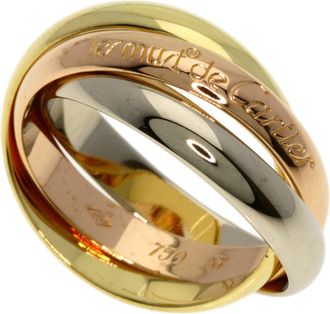 Cartier Trinity Yellow Gold (18K) Pink Gold (18K) White Gold (18K) Band Ring (Pre-Owned)