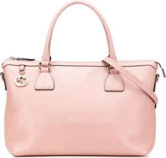 Gucci Pre-owned Handbags, female, Pink, Size: ONE SIZE Pre-owned Satchel