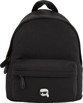 Karl Lagerfeld k/ikonik 2.0 nylon md bp Nero - Dames - Rugzakken - Zwart - ONE Size - Nylon - Tassen