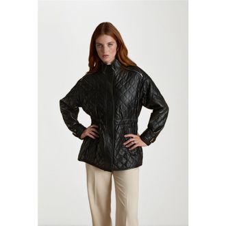 FURNIQ Nora Leather Coat in Black at Nordstrom, Size X-Small