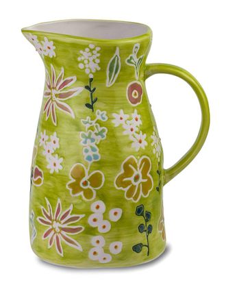 Euroceramica Primavera Hand Painted Pitcher