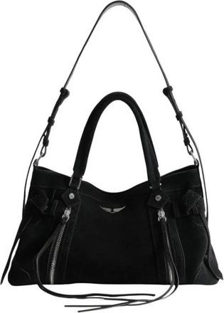 Zadig&Voltaire Madison Small Bag - Dames - Schoudertassen - Zwart - ONE Size - Katoen - Tassen