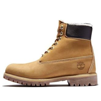 Timberland 6 Inch Premium Waterproof Warm Lined Boot Wheat Nubuck A2E31231