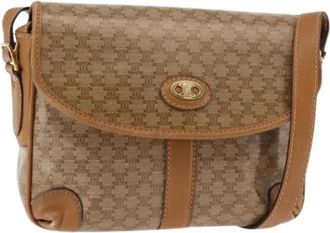Celine Pre-owned Vintage Cross Body Bag - Dames - Vintage Schoudertas - Beige - ONE Size - Leer - Vintage