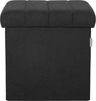 Seville Classics Storage Ottoman Boucle