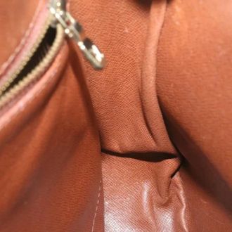 Louis Vuitton Tweedehands Canvas Louis Vuitton tassen - Dames - Vintage Schoudertas - Bruin - ONE Size - Vintage