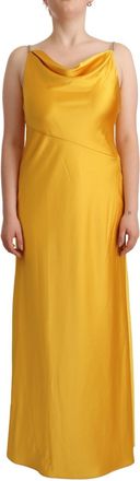 Ralph Lauren Yellow Sheath Sleeveless Long Gown Women Womens Dress (Pre-Owned)