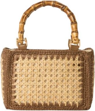 BTB Los Angeles Womens Elodie Bag In Natural/chocolate
