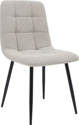 Clp Silla De Comedor Antibes Tejido De Peluche Crema