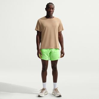 Nike Mens Stride Dri-FIT 7 Brief-Lined Running Shorts in Green | IF2046-377