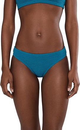 Nike Shoreline Pucker Hipster Bikini Bottom Womens Swimwear Green Abyss : MD, Nylon/Spandex