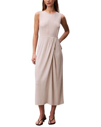 Calvin Klein Printed Crepe Jersey Maxi Dress