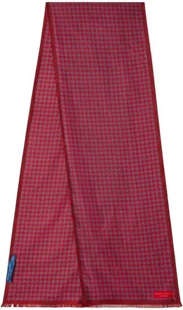 Robert Talbott Niven Houndstooth Scarf in Red at Nordstrom