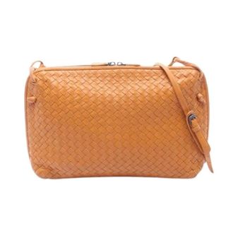 Bottega Veneta Pre-owned Cross Body Bags, female, Brown, Size: ONE SIZE Pre-owned Vintage Shoulder Bag