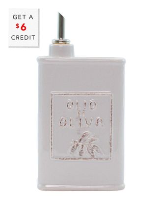 Vietri Vietri Lastra Light Grey Olive Oil Can