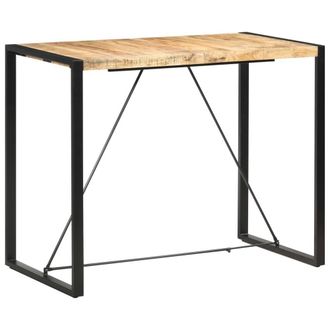Berkfield Home Bar Table 140x70x110 cm Solid Mango Wood in Brown | Size: 140 x 70 x 110 cm