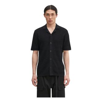 Sams&oslash;e & Sams&oslash;e Camisa de Manga Corta Sarlo - Shirts - Hombre - Negro - L