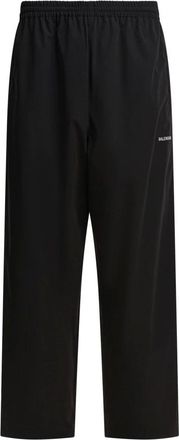Balenciaga Broeken, Heren, Zwart, S, Polyester, Zwarte Broek voor Stijlvolle Mannen