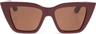 Alexander McQueen Eyewear Occhiali da sole cat-eye - Rosso