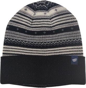 United By Blue Merino Wool Modern Fair Isle Knit Beanie in Black at Nordstrom